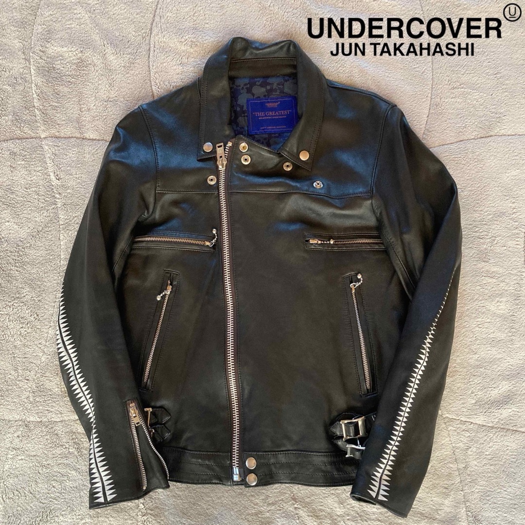 UNDERCOVER 16SS GIZ柄 シープスキン ダブルライダース UNDERCOVER 16SS GIZ柄 シープスキン ダブルライダース