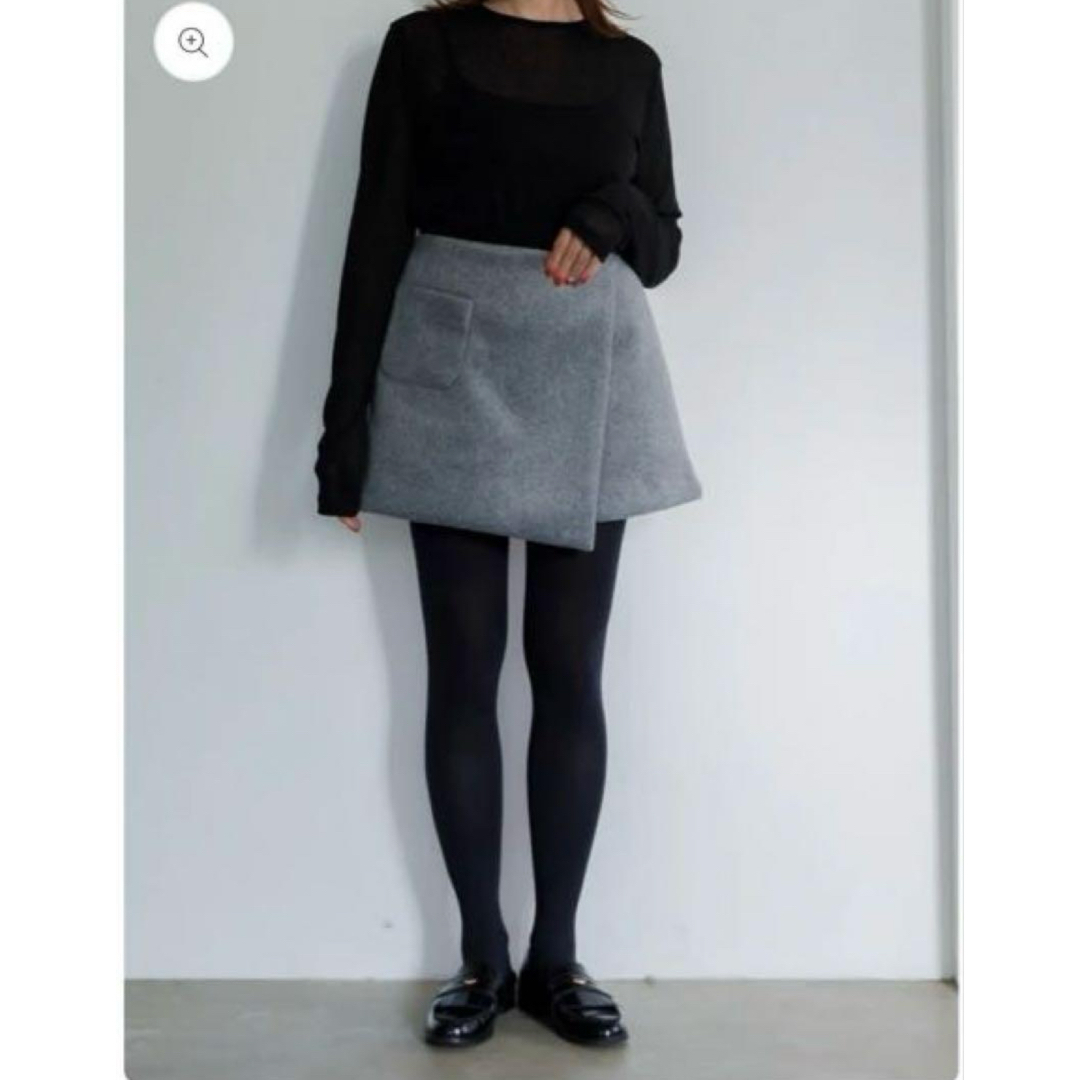 liten リテン Softy Skort サイズ1 グレー レディースのパンツ(ショートパンツ)の商品写真