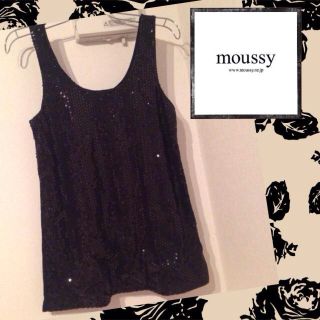 マウジー(moussy)のmoussy スパンコールタンク♡(カットソー(半袖/袖なし))