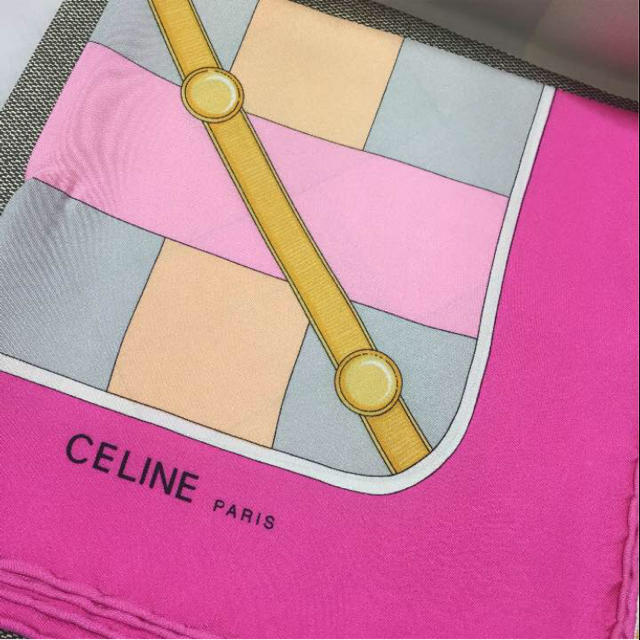 celine(セリーヌ)のCeline スカーフ ピンク レディースのファッション小物(バンダナ/スカーフ)の商品写真