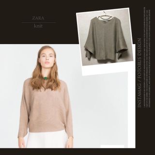 ザラ(ZARA)のZARA  ベージュ モモンガニット(ニット/セーター)