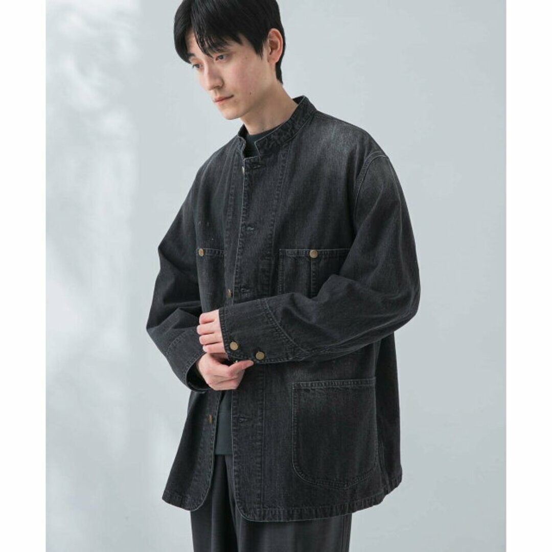 URBAN RESEARCH(アーバンリサーチ)の【BLACK】new basic 10oz DENIM STAND COVERALL メンズのジャケット/アウター(カバーオール)の商品写真