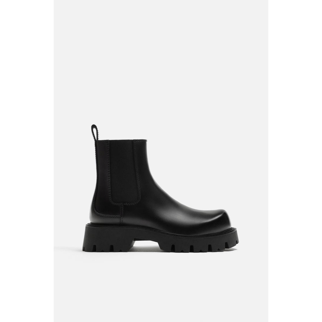 ZARA - zara ボリュームチェルシーブーツ サイドゴアブーツ 41の ZARA - zara ボリュームチェルシーブーツ サイドゴアブーツ 41の