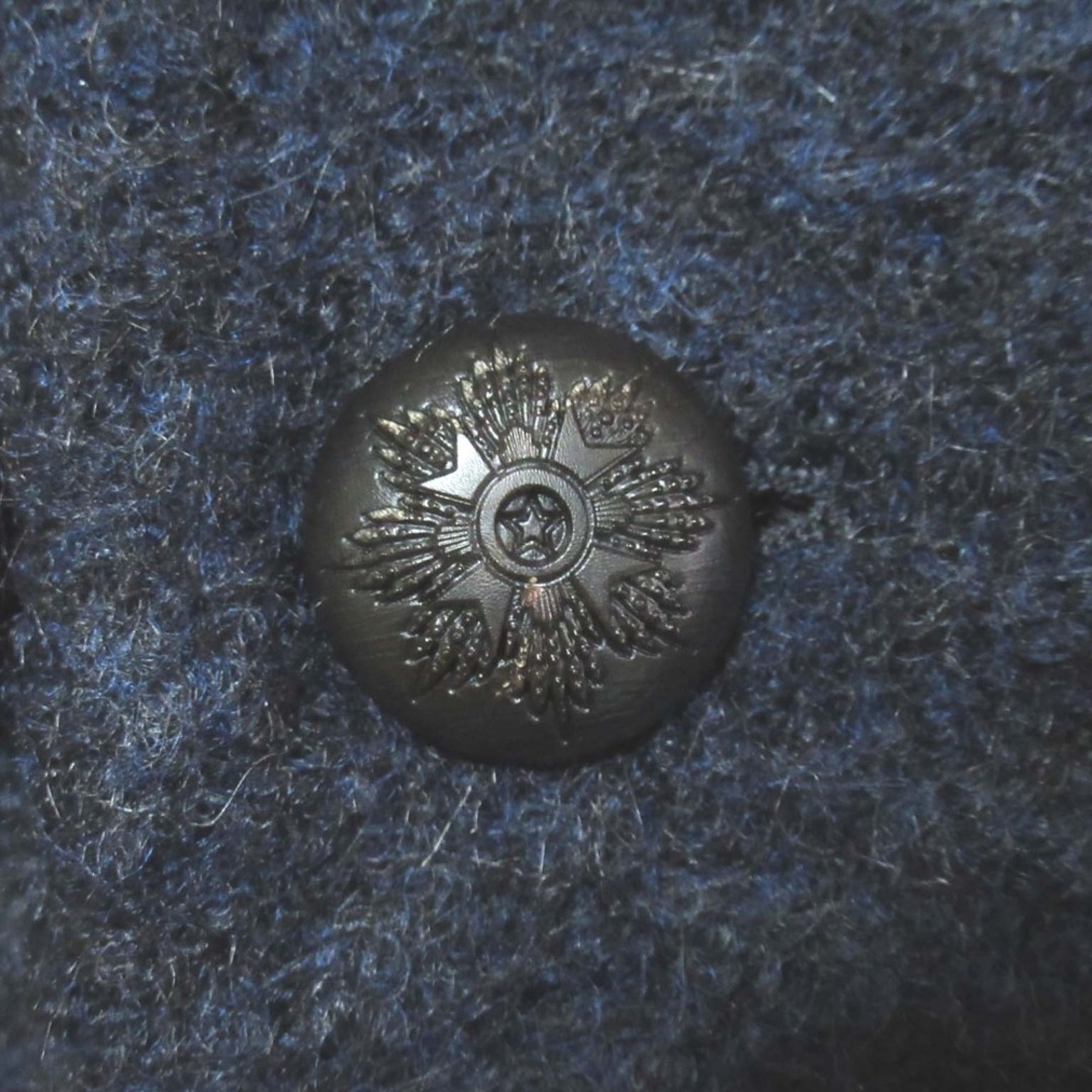 THE GIGI(ザジジ)の美品 THE GIGI ザジジ ウール モヘヤブレンド ダブルブレスト ショールカラー チェスターコート 44サイズ ダークネイビー メンズ 古着 中古 USED メンズのジャケット/アウター(その他)の商品写真