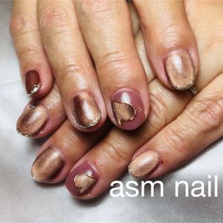ネイルチップ ジェルネイル asmnail バレンタインネイル　ハート　マグ(つけ爪/ネイルチップ)