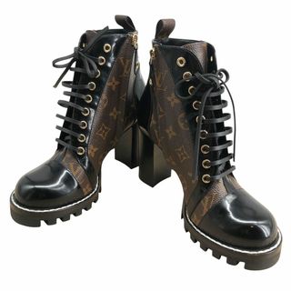 ルイヴィトン(LOUIS VUITTON)の【中古】 LOUIS VUITTON ルイ・ヴィトン 1A2Y7W スタートレイル・ライン アンクルブーツ サイズ38 24.5cm 20035803 QB(ブーツ)