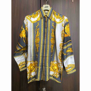 VERSACE - 逸品 極美品 ヴェルサーチ 全盛期 シルク 長袖シャツ VERSACE - 逸品 極美品 ヴェルサーチ 全盛期 シルク 長袖シャツ