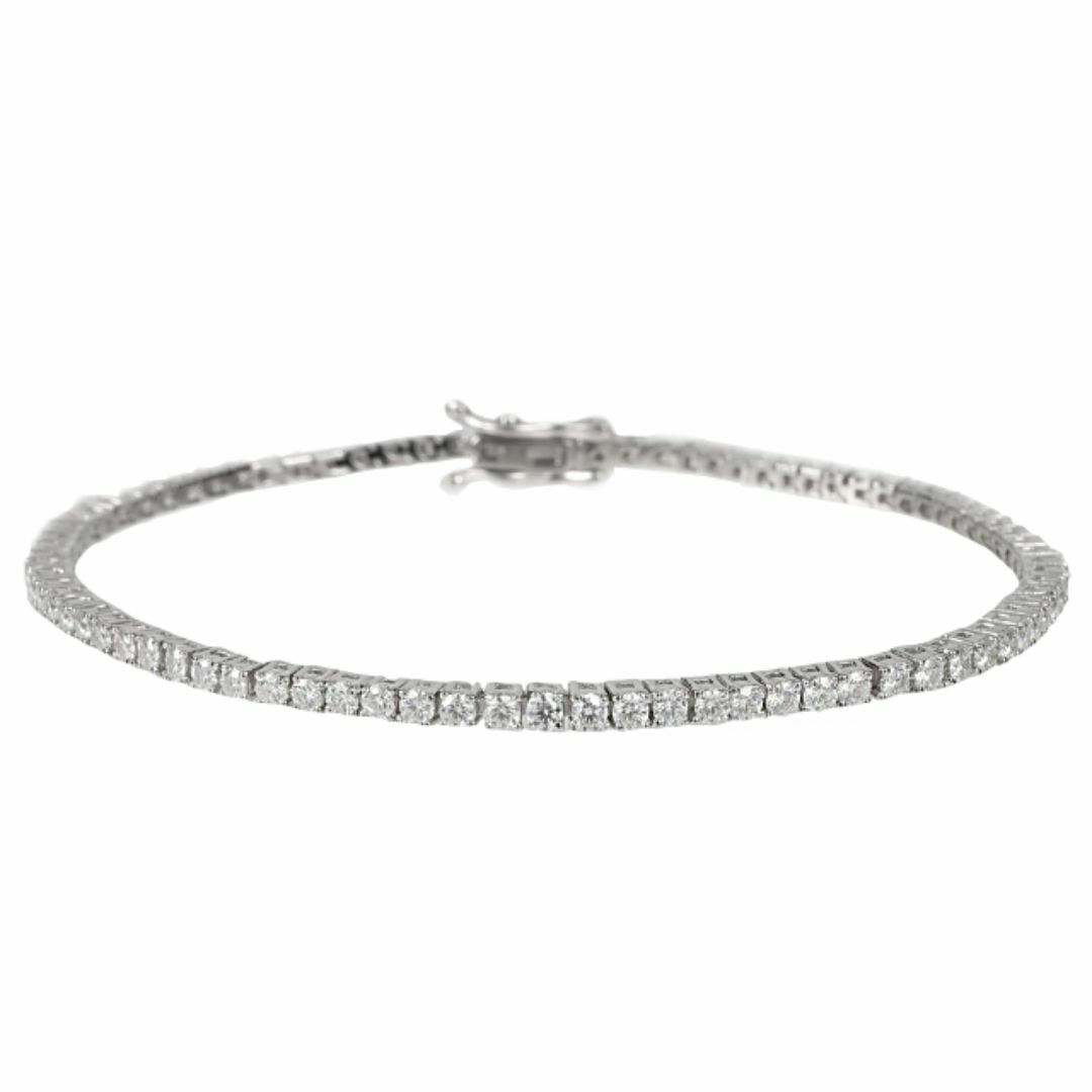 モアサナイト 2mm×15cm ブレスレット テニスブレスレット モアサナイト 2mm×15cm ブレスレット テニスブレスレット