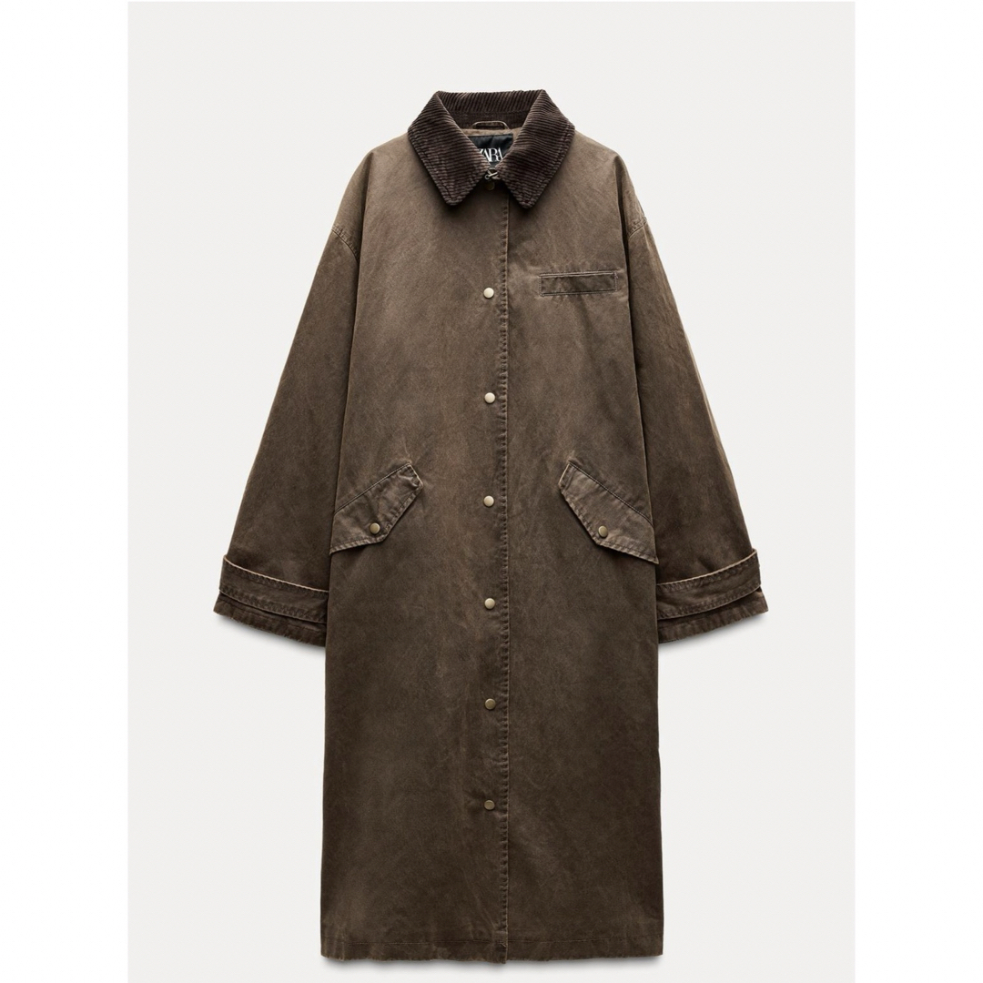 ZARA - ZARA ワックスエフェクトトレンチコートの通販 by R&Y ZARA - ZARA ワックスエフェクトトレンチコートの通販 by R&Y