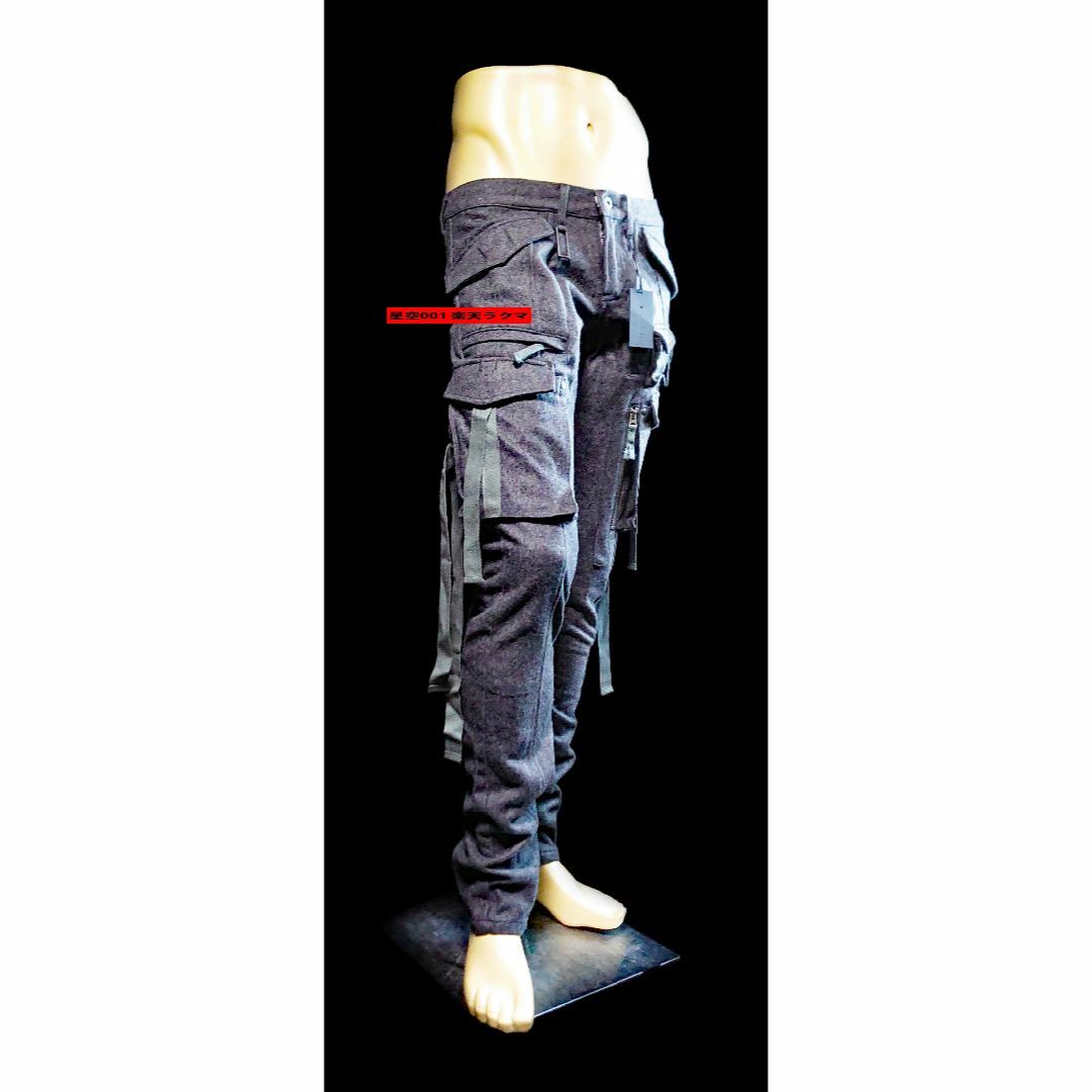 新品 TORNADOMART グレー ウール カーゴパンツ トルネードマート 新品 TORNADOMART グレー ウール カーゴパンツ トルネードマート