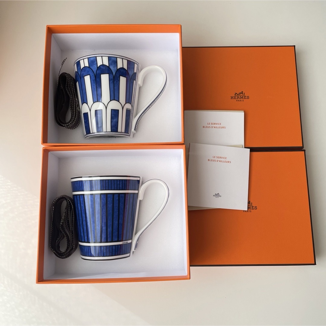 HERMES - 新品未使用 エルメス ブルーダイユール マグカップ 超 HERMES - 新品未使用 エルメス ブルーダイユール マグカップ 超