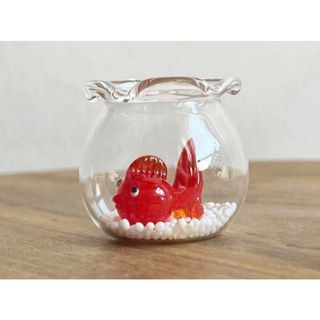 【新品】ガラスの金魚セット(置物)