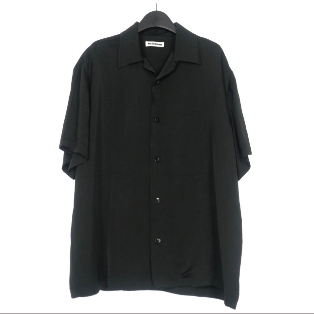ジルサンダー 23SS SHIRT 26 オープンカラーシャツ 半袖 38 黒 ジルサンダー 23SS SHIRT 26 オープンカラーシャツ 半袖 38 黒
