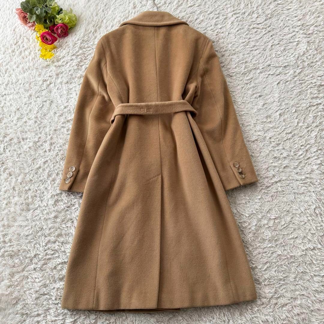 Max Mara(マックスマーラ)のマックスマーラ カシミヤ混 ロングコート チェスターコート ベルト 白タグ 40 レディースのジャケット/アウター(ロングコート)の商品写真