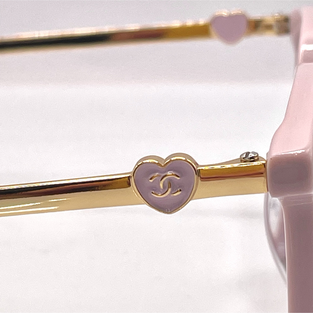 CHANEL - CHANEL 眼鏡用フレーム新作 テンプルハートココマーク CHANEL - CHANEL 眼鏡用フレーム新作 テンプルハートココマーク