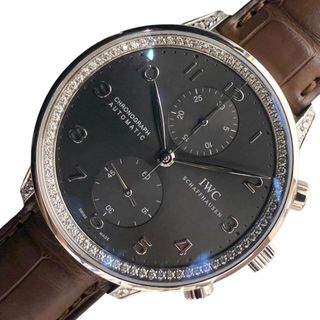 アイダブリューシー(IWC)の　インターナショナルウォッチカンパニー IWC ポルトギーゼ クロノグラフ ダイヤモンド・コレクション IW371474 K18ホワイトゴールド メンズ 腕時計(その他)