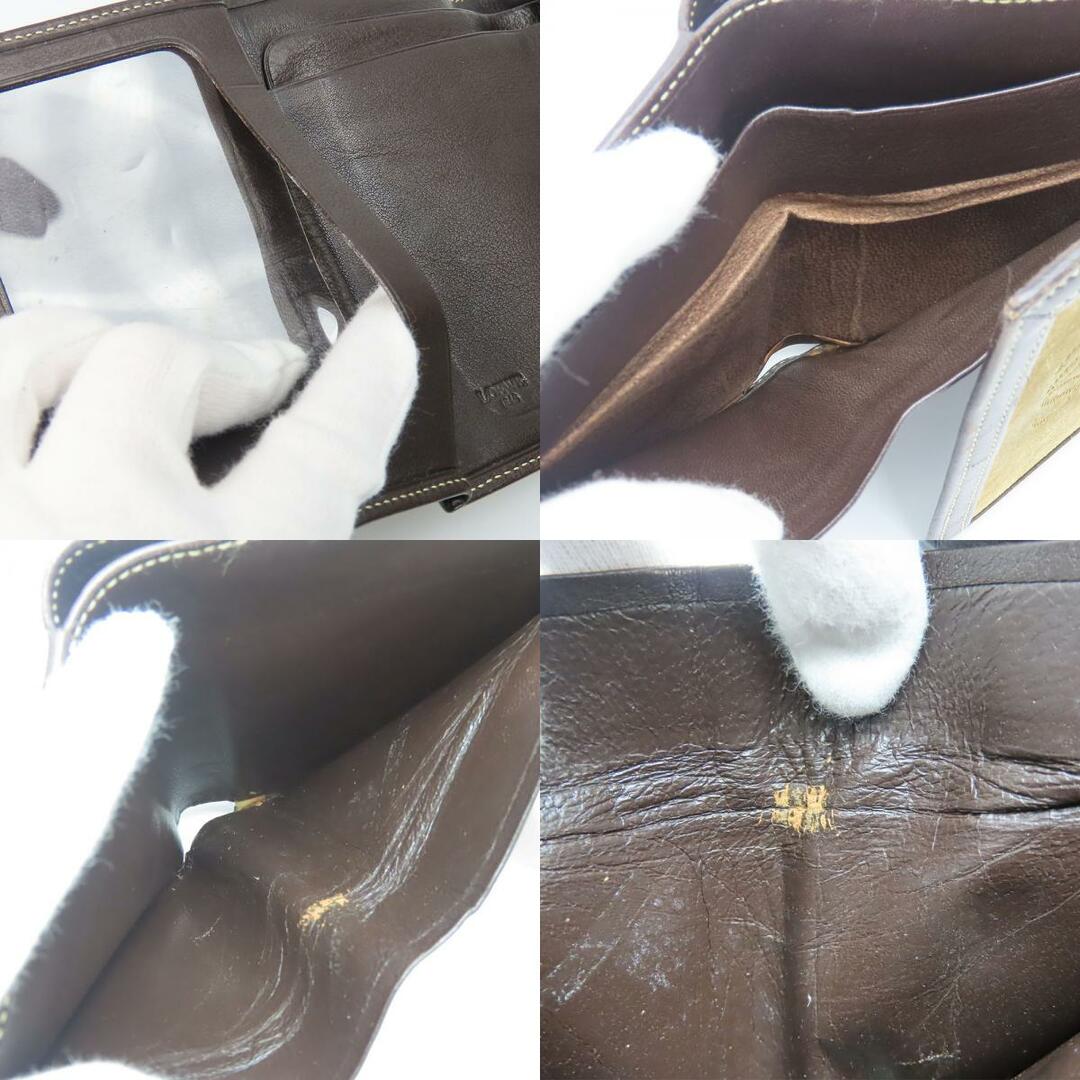 LOEWE - 【中古】 ロエベ 三つ折り財布 スウェード レザー LOEWE - 【中古】 ロエベ 三つ折り財布 スウェード レザー