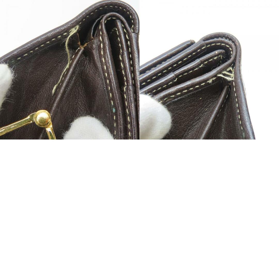 LOEWE - 【中古】 ロエベ 三つ折り財布 スウェード レザー LOEWE - 【中古】 ロエベ 三つ折り財布 スウェード レザー