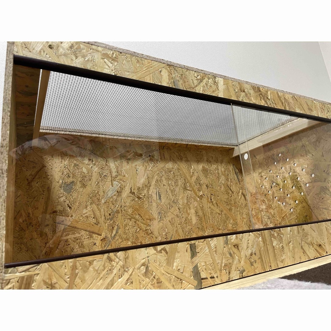 爬虫類ケージ 爬虫類木製ケージ 90×45×45サイズ 天井金網仕様 爬虫類ケージ 爬虫類木製ケージ 90×45×45サイズ 天井金網仕様