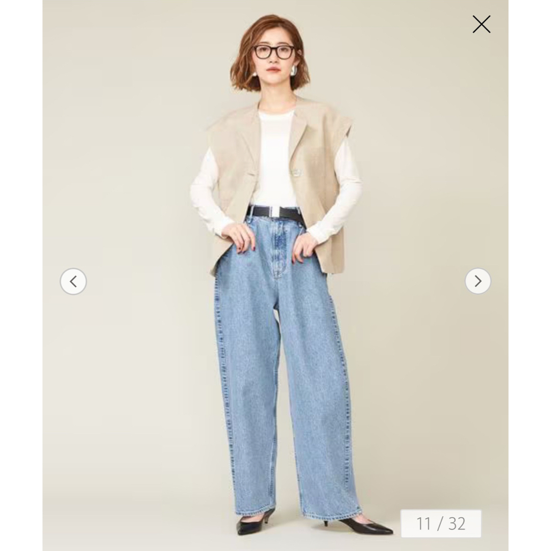 辺見えみりconte×upper hights conteタックデニムパンツUN 辺見えみりconte×upper hights conteタックデニムパンツUN