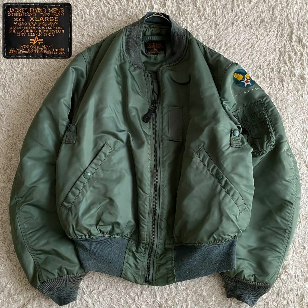 アルファインダストリーズ VINTAGE MA-1 50s復刻 USA製 XL アルファインダストリーズ VINTAGE MA-1 50s復刻 USA製 XL