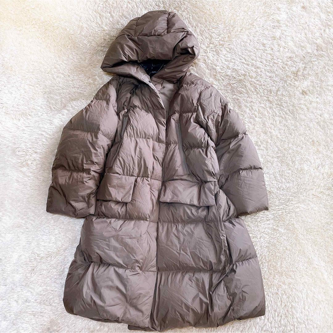 美品 UNIQLO +J ジルサンダー ダウンコート ロング XL ブラウン 美品 UNIQLO +J ジルサンダー ダウンコート ロング XL ブラウン