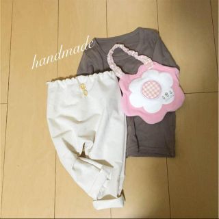 ハンドメイド☆キナリサルエルパンツ(パンツ)