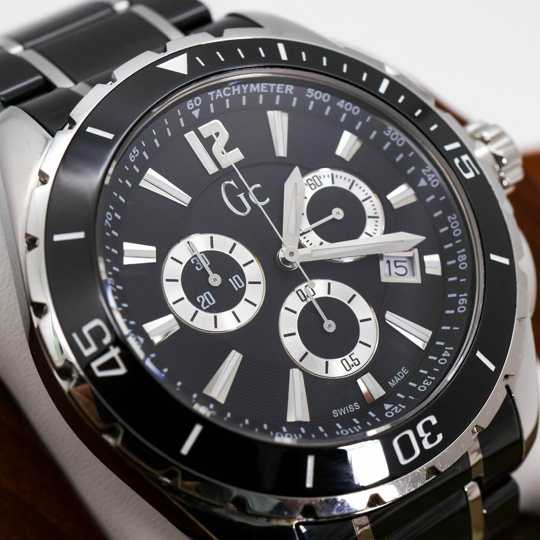 稼働 Gc WATCHES 腕時計 クロノグラフ デイト 回転ベゼル 643 時計 稼働 Gc WATCHES 腕時計 クロノグラフ デイト 回転ベゼル 643 時計