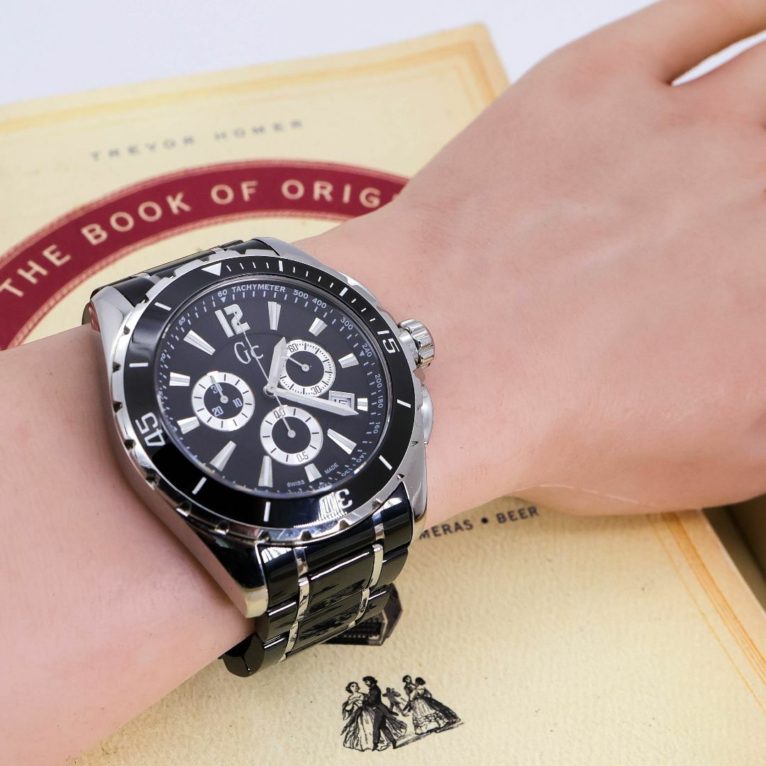 稼働 Gc WATCHES 腕時計 クロノグラフ デイト 回転ベゼル 643 時計 稼働 Gc WATCHES 腕時計 クロノグラフ デイト 回転ベゼル 643 時計
