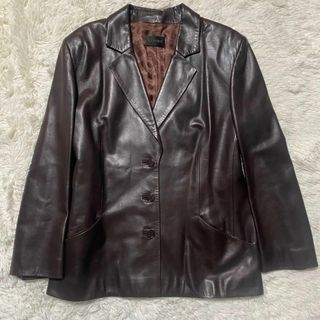 LOEWE - 【未使用級】ロエベ ラム レザー ジャケット テーラード LOEWE - 【未使用級】ロエベ ラム レザー ジャケット テーラード