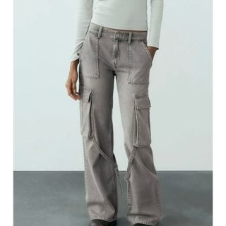 ZARA - ZARA フルイドカーゴパンツ ブルー XSの通販 by ラスカル ZARA - ZARA フルイドカーゴパンツ ブルー XSの通販 by ラスカル
