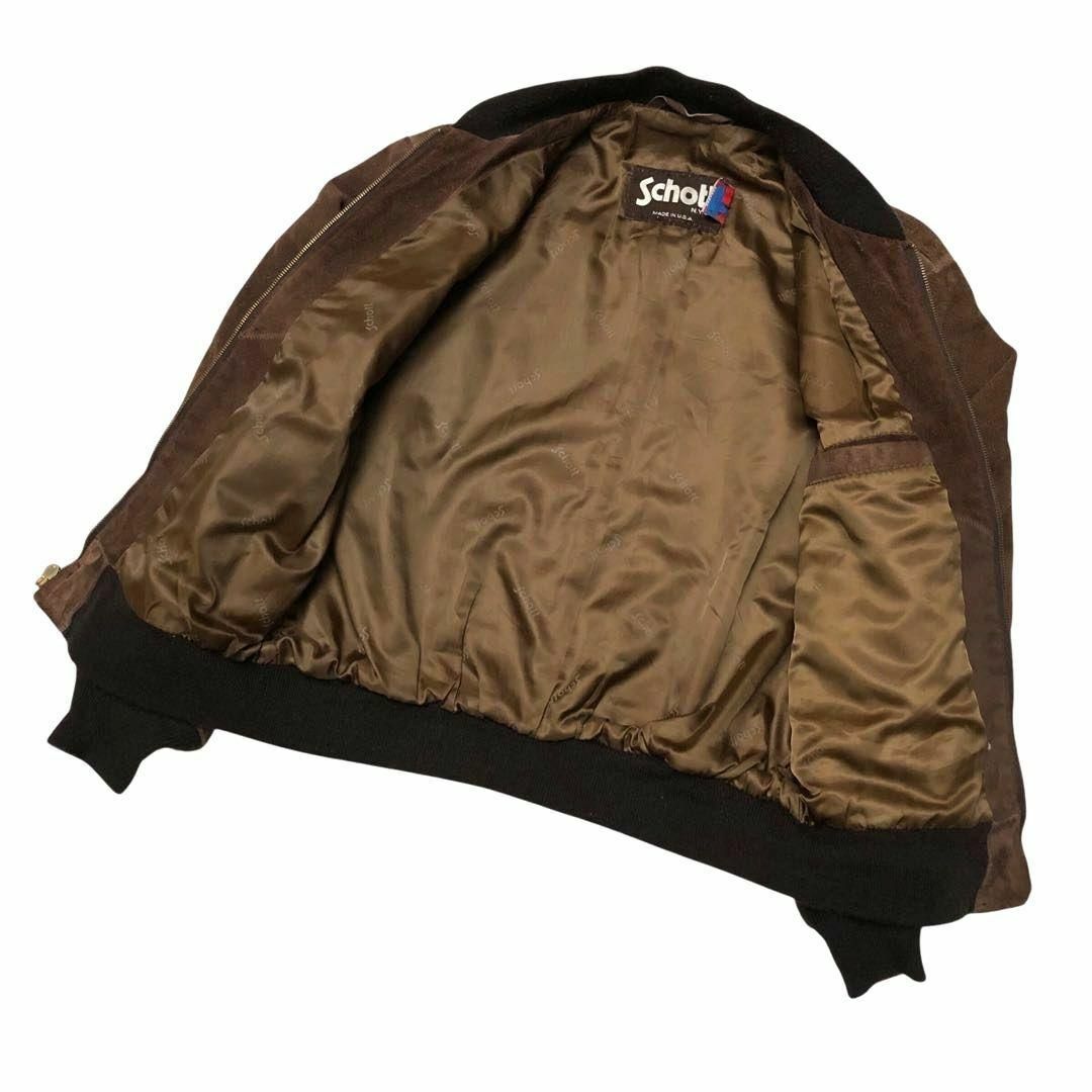 schott - ☆XL42ビッグサイズ☆ショット スエードレザーボンバー schott - ☆XL42ビッグサイズ☆ショット スエードレザーボンバー