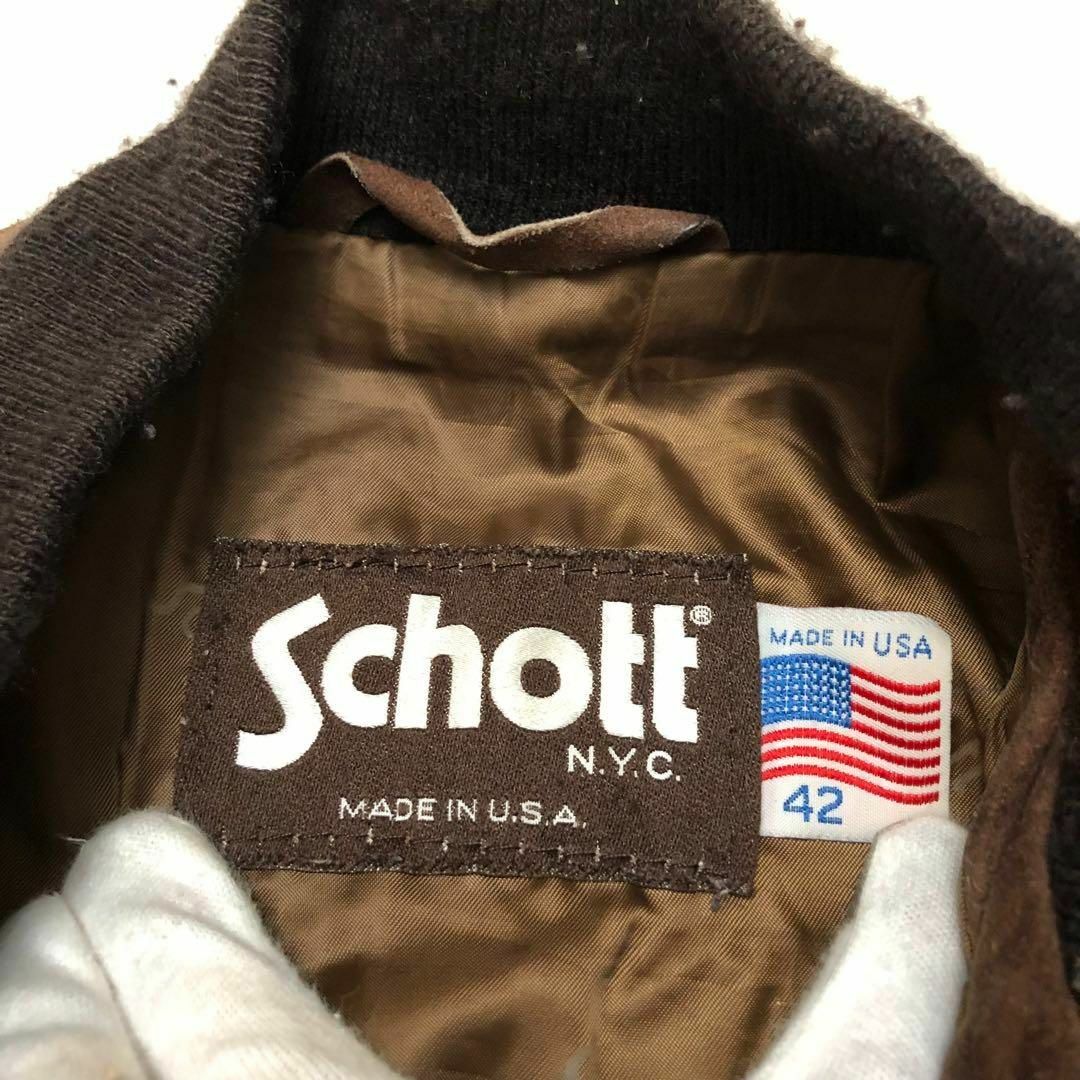 schott - ☆XL42ビッグサイズ☆ショット スエードレザーボンバー schott - ☆XL42ビッグサイズ☆ショット スエードレザーボンバー