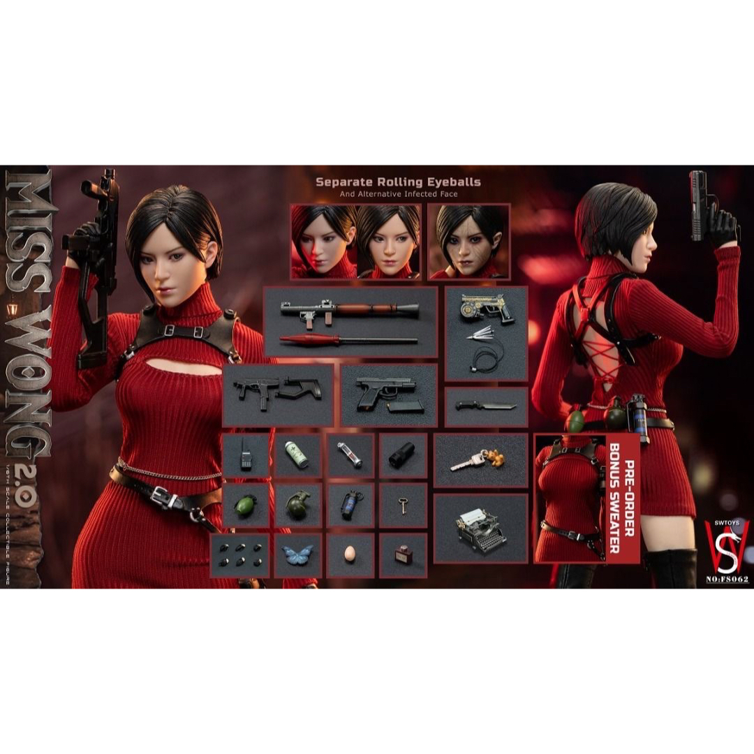 SWTOYS FS062 エイダ・ウォン 1/6 Ada Wongバイオハザードの通販 SWTOYS FS062 エイダ・ウォン 1/6 Ada Wongバイオハザードの通販