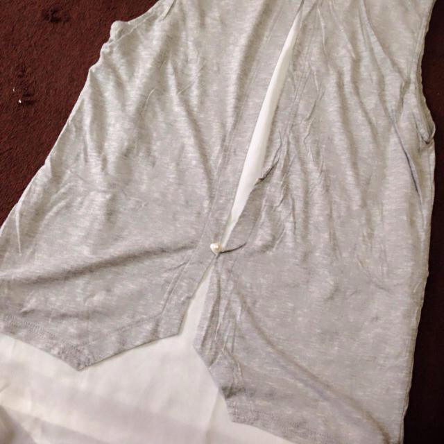 MURUA(ムルーア)のMURUA ビジュー付きタンク レディースのトップス(Tシャツ(半袖/袖なし))の商品写真