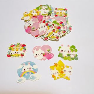 【平成レトロ】うさちゃんフレークシール