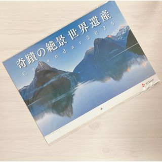 未使用✶ニッセイ✶ 奇蹟の絶景 世界遺産　2025年カレンダー 壁かけ.*・゜(カレンダー/スケジュール)