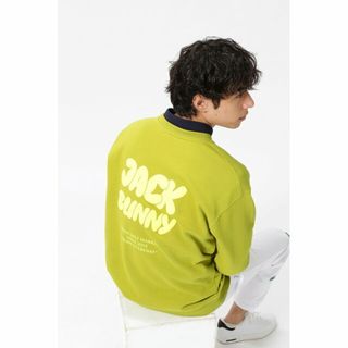 ジャックバニー(JACK BUNNY!!)の【カーキ】裏毛スウェットクルーネックプルオーバー(その他)