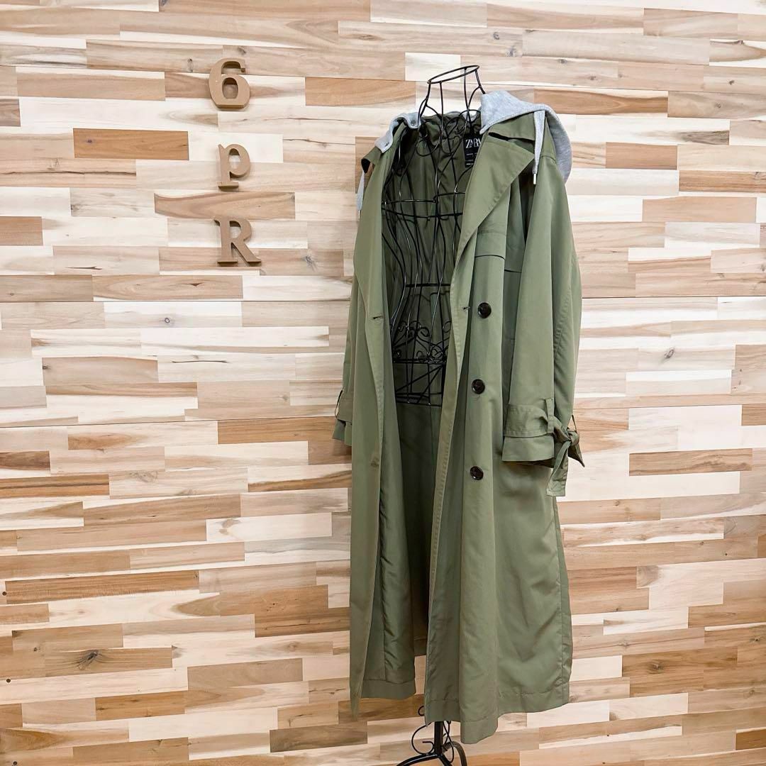 ZARA - 【ザラ】オーバーサイズ フード付き トレンチ コート ZARA - 【ザラ】オーバーサイズ フード付き トレンチ コート