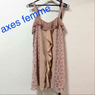 アクシーズファム(axes femme)のaxes femme フェミニン レースチュニック(チュニック)