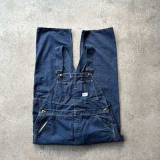 ヴィンテージ(VINTAGE)の60s sears シアーズ オーバーオール 36-38w相当 濃紺(サロペット/オーバーオール)
