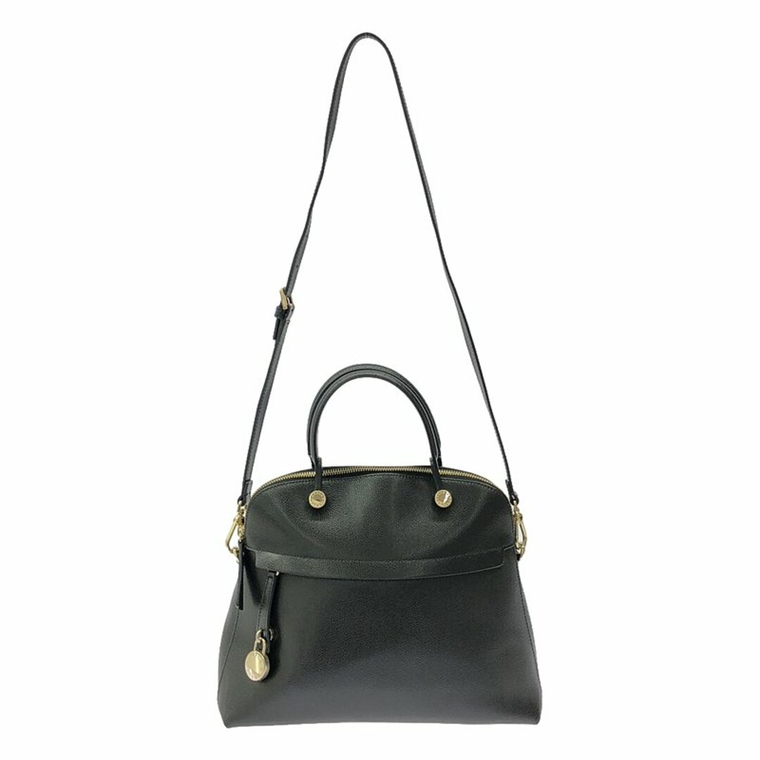 FURLA - 【美品】  FURLA / フルラ | パイパー2wayレザーハンドバッグ | ブラック | レディース