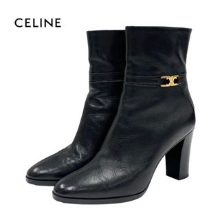 CELINE - セリーヌ レザー 39 ブラウン レディース ブーツの通販 CELINE - セリーヌ レザー 39 ブラウン レディース ブーツの通販