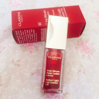 クラランス(CLARINS)の【新品】クラランス リップオイル 03レッドベリー(リップケア/リップクリーム)