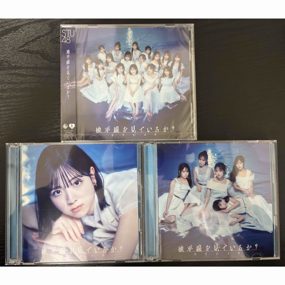 AKB48(エーケービーフォーティーエイト)のSTU48 地平線を見ているか? 初回盤タイプAB+劇場盤 計3枚 エンタメ/ホビーのCD(ポップス/ロック(邦楽))の商品写真