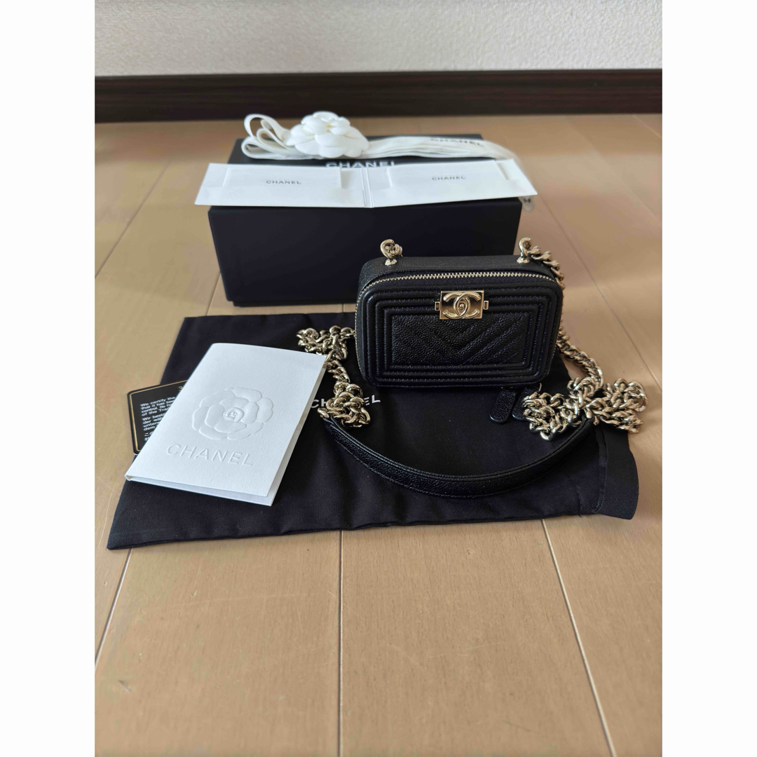 CHANEL - 美品 希少品 ボーイシャネル CHANEL キャビアスキン CHANEL - 美品 希少品 ボーイシャネル CHANEL キャビアスキン