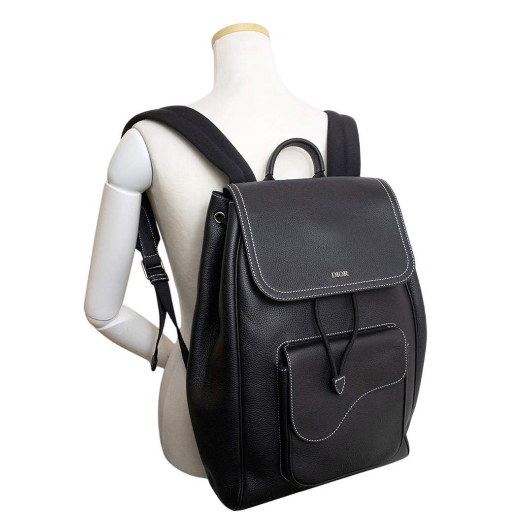 レア】Dior/ディオール サドル リュック・デイパック ブラック レア】Dior/ディオール サドル リュック・デイパック ブラック