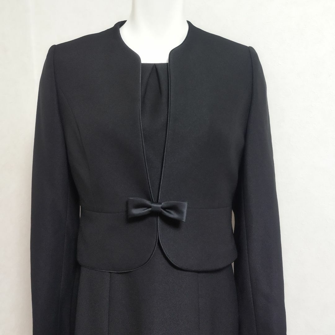 青山 - 超美品7AR青山パーソンズフォーマル喪服 ノーカラー 青山 - 超美品7AR青山パーソンズフォーマル喪服 ノーカラー