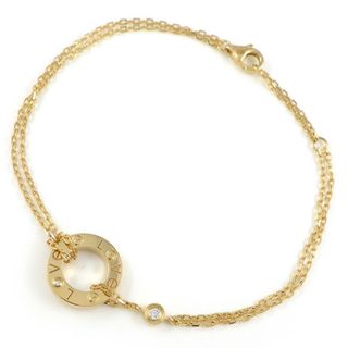 カルティエ(Cartier)のカルティエ Cartier ブレスレット ラブ B6038300 サークル 2ポイント ダイヤモンド 0.03ct K18YG 【中古】(ブレスレット/バングル)