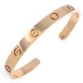 カルティエ Cartier ブレスレット ラブ オープン クラシックモデル B6032617 K18PG / #17 【中古】